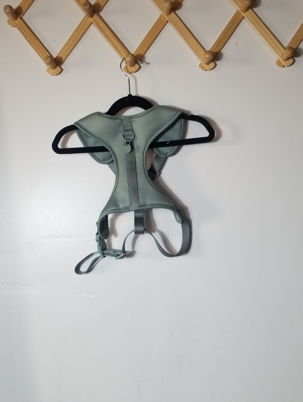 GAP ADJUSTABLE SAGE GREEN DOG HARNESS SIZE LARGE